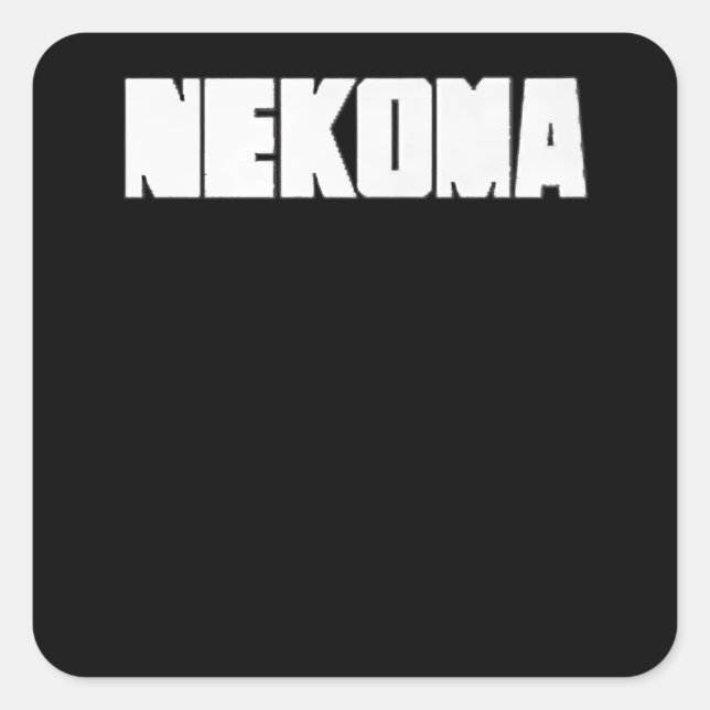 Neko Volleyball Practice Anime Manga Cosplay Square Sticker (Front)