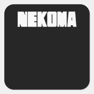 Neko Volleyball Practice Anime Manga Cosplay Square Sticker