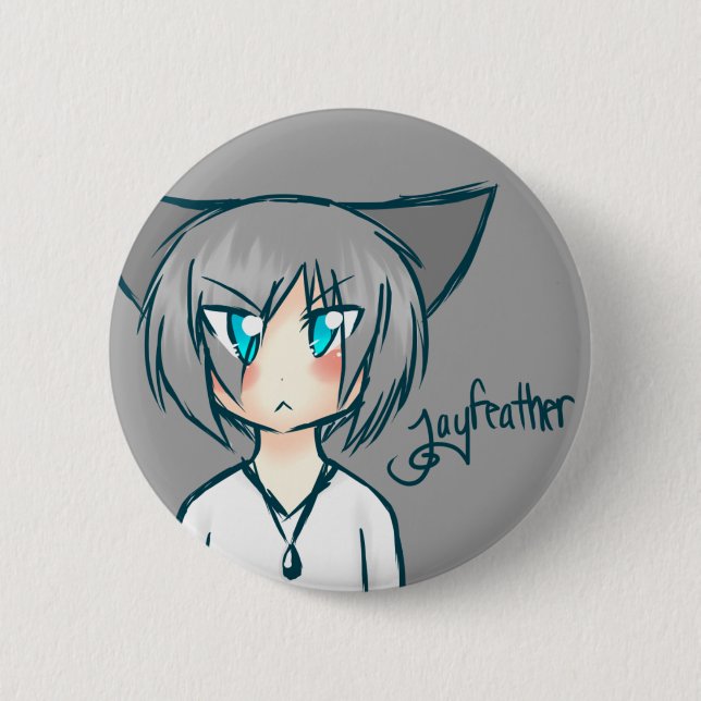 Nekomimi Jayfeather Button (Front)