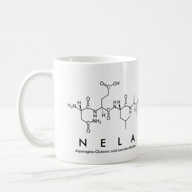 Nela peptide name mug (Left)