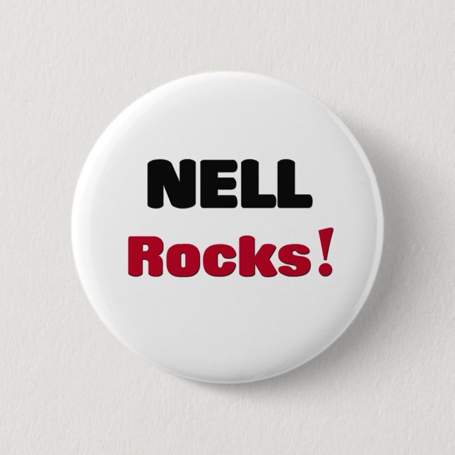 Nell Rocks 6 Cm Round Badge (Front)