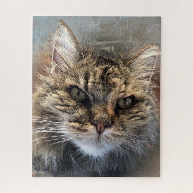 Nellie striking cat 26  jigsaw puzzle (Vertical)