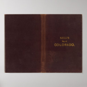 Nell's Topographical Map of Colorado 2 Poster