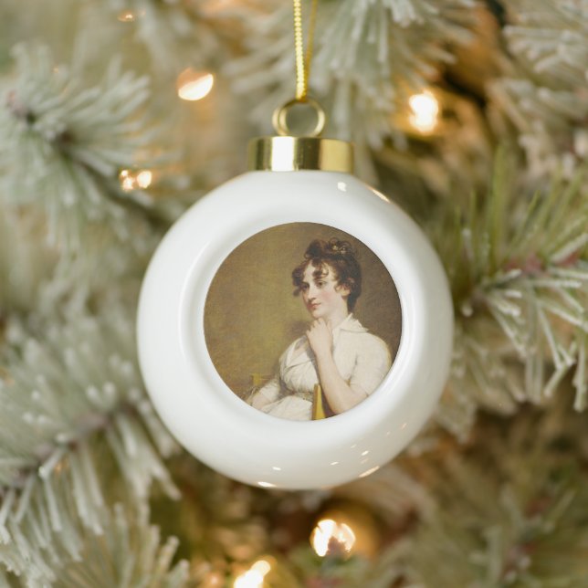 Nelly Granddaughter of President Washington Ceramic Ball Christmas Ornament (Tree)