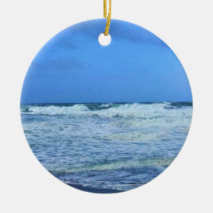 Nelscott Reef, Lincoln City, Oregon Ceramic Tree Decoration