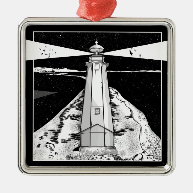 Nelson Boulder Bank Metal Tree Decoration (Front)