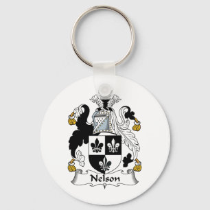 Nelson Family Crest Key Ring