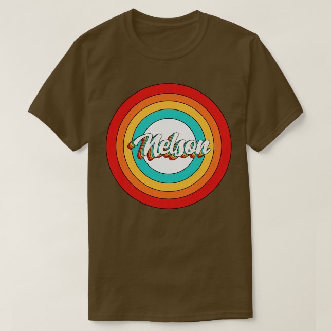 Nelson Name Shirt Vintage Nelson Circle (Design Front)