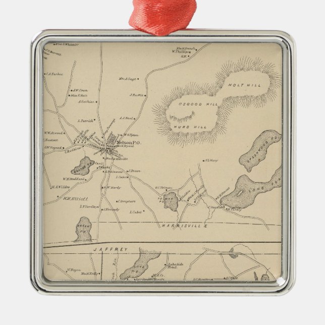 Nelson, Rindge Metal Tree Decoration (Front)