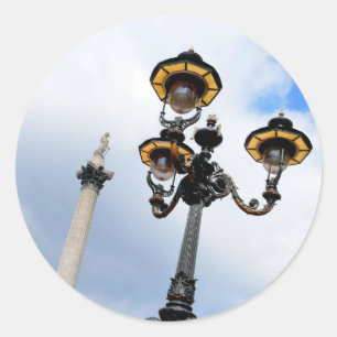 Nelson's Column London Classic Round Sticker