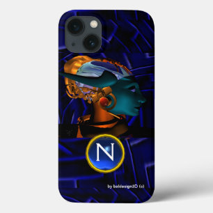 NEMES /HYPER ANDROID,Blue Science Fiction Monogram iPhone 13 Case