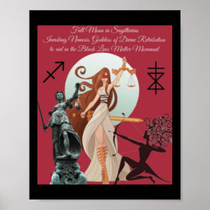 Nemesis Goddess Of Divine Retribution - To Aid In Poster