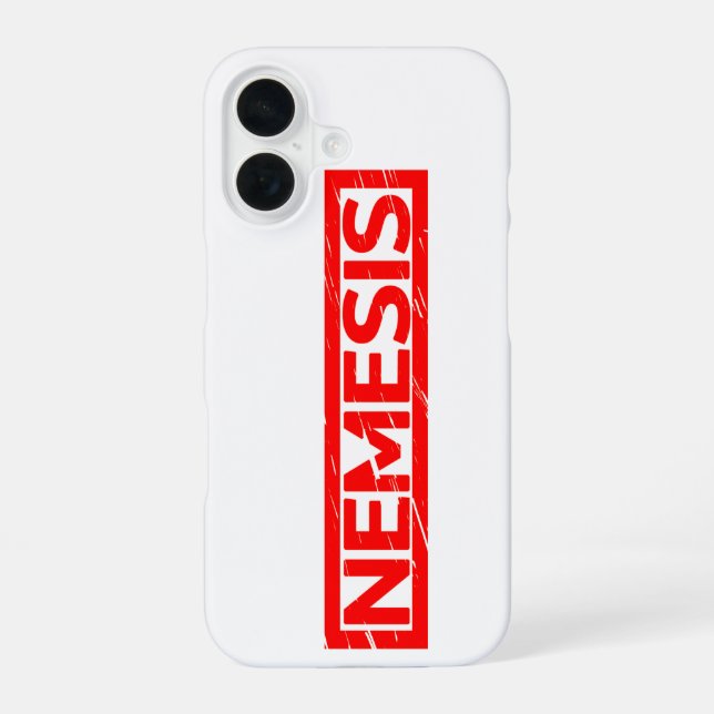Nemesis Stamp iPhone 16 Case (Back)