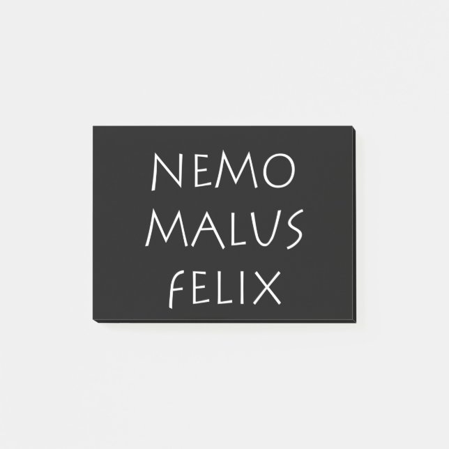 Nemo malus felix post-it notes (Front)