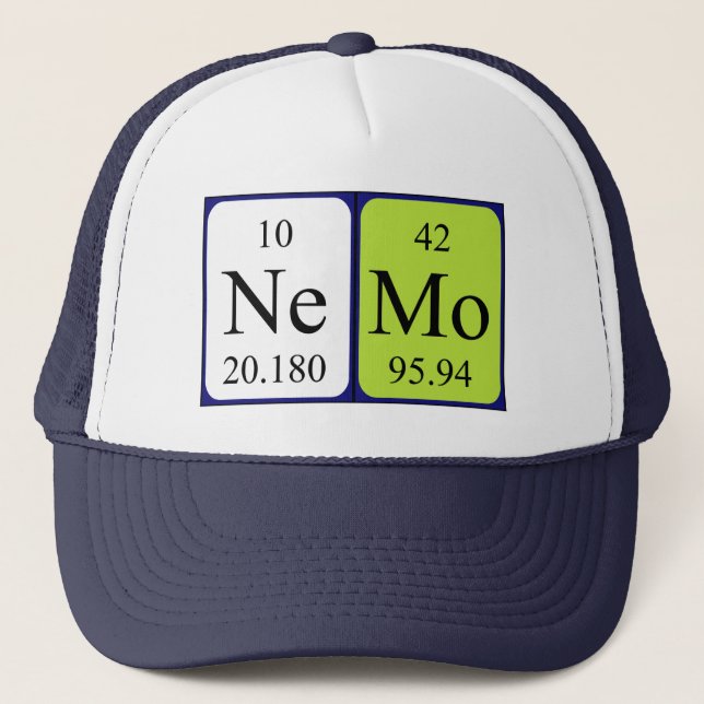 Nemo periodic table name hat (Front)