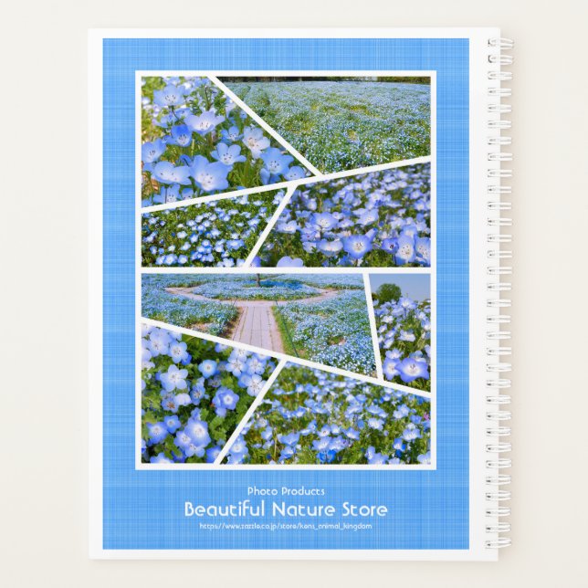 NEMOPHILA (Baby Blue Eyes) Planner Notebook (Back)