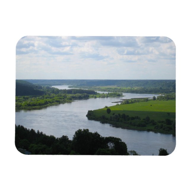 Nemunas River at Vilkija, LITHUANIA --- Magnet (Horizontal)