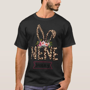 Nene Bunny Leopard Flower Cute Easter T-Shirt