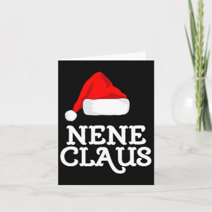 Nene Claus Christmas Santa's Hat Pajama Family Xma Card