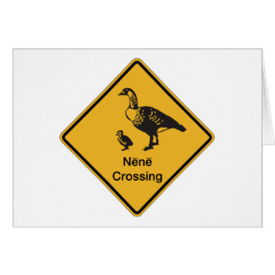 Nene Crossing, Traffic Warning Sign, Hawaii, USA