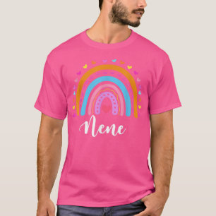 Nene Gifts For Grandma Cute Nene Rainbow Mothers D T-Shirt