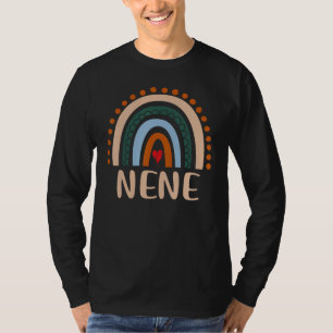 Nene Rainbow Grandma Cute Mothers Day Funny Nene T-Shirt