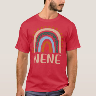 Nene Rainbow Grandma Cute Mothers Day Funny Nene  T-Shirt