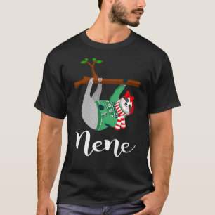 Nene Sloth Santa Hat Christmas Pajama Family T-Shirt