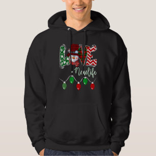 Nene Snowman Love Nene Life Christmas Red Plaid Hoodie