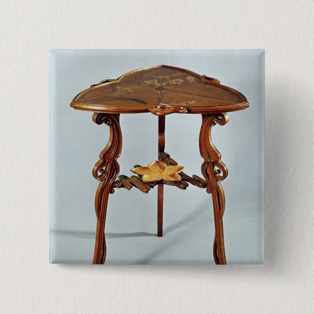 Nenuphar side table, c.1900 15 cm square badge (Front)