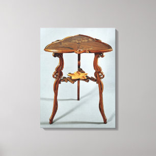 Nenuphar side table, c.1900 canvas print