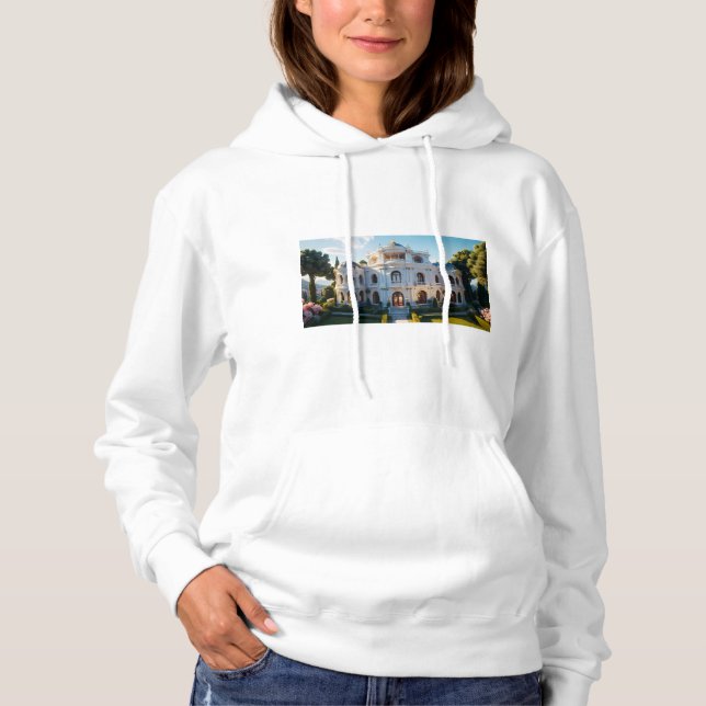 Neo-Classical Dream Palace | AI-Reimagined Archite Hoodie (Front)