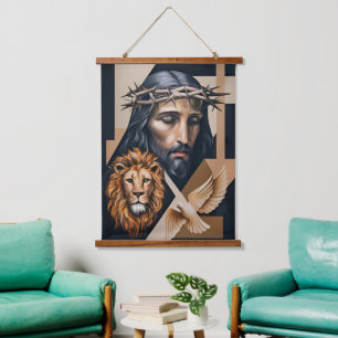 Neo-Cubist Elegance A Tribute Tapestries
