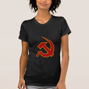 Neo Dark Red & Yellow Hammer & Sickle T-Shirt