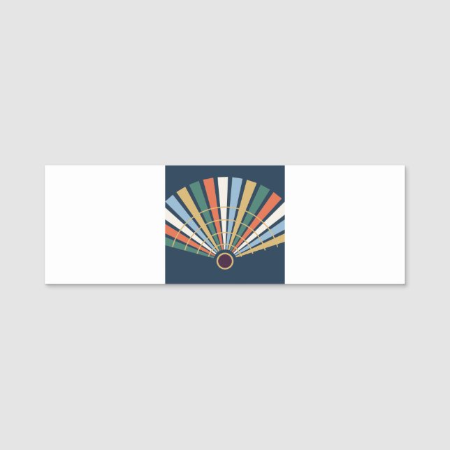 Neo Deco Fan graphic Name Tag (Front)