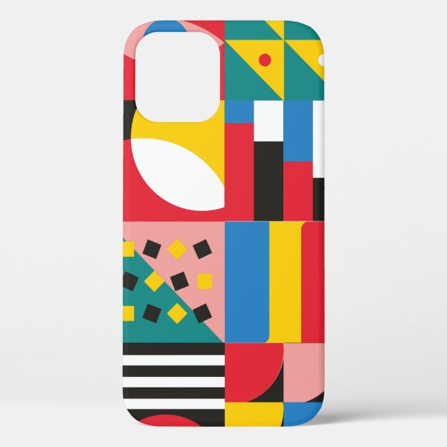 Neo Geometric Illustration. Geometric shapes and p Case-Mate iPhone Case (Back)