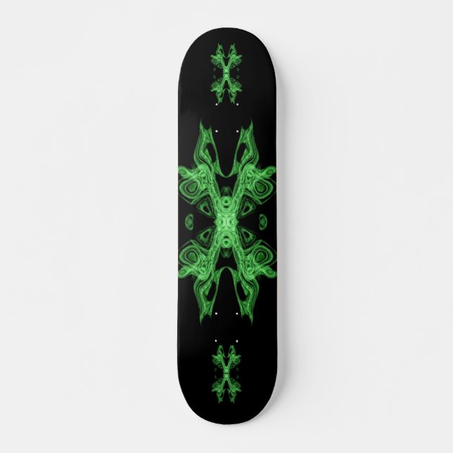 neo green black skateboard (Front)