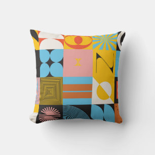Neo Modernism artwork pattern made with abstract g Cushion