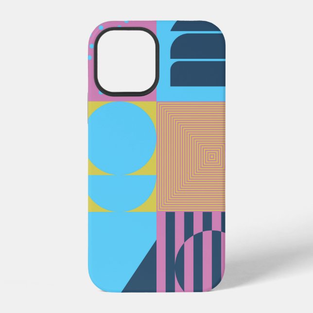 Neo Modernism artwork pattern made with abstract g iPhone Case (Back)