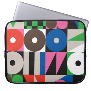 Neo Modernism artwork pattern made with abstract g Laptop Sleeve