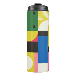Neo Modernism artwork pattern made with abstract g Thermal Tumbler