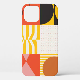 Neo Modernism artwork pattern made with abstract v iPhone 12 Case