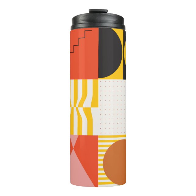Neo Modernism artwork pattern made with abstract v Thermal Tumbler (Front)