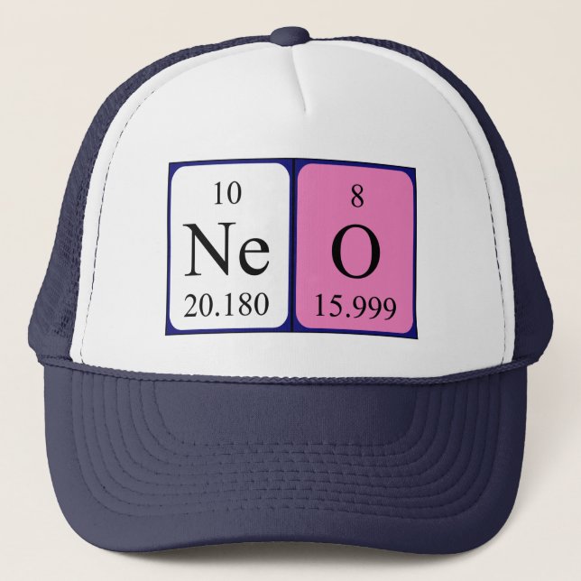 Neo periodic table name hat (Front)