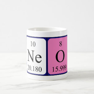 Neo periodic table name mug
