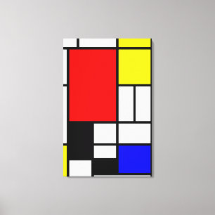 Neo-plasticism Mondrian style Canvas Print