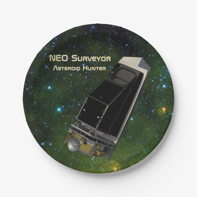NEO Surveyor Asteroid Hunter Paper Plate (Front)