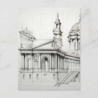 Neoclassical Architecture Postcard