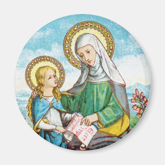 NeoGothic St. Anne and Young Mary (SAU 29) Magnet (Front)