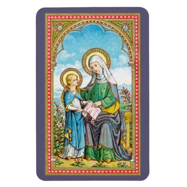 NeoGothic St. Anne and Young Mary (SAU 29) Magnet (Vertical)